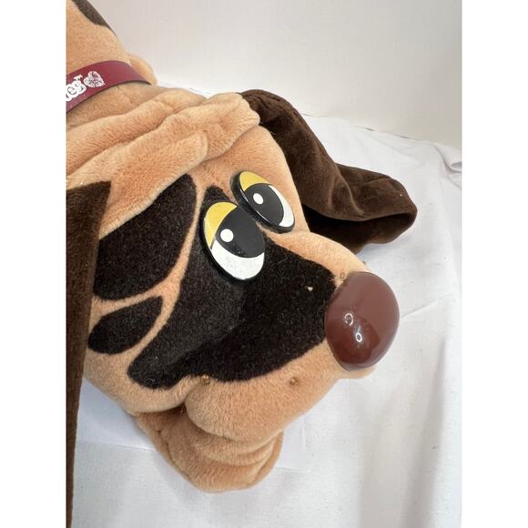 Tonka Vintage Pound Puppies Plush Dog Tan Brown Spots Heart Logo 17 1985 - Picture 3 of 10